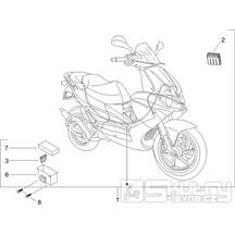 6.08 Elektroinstalace, pojistky - Gilera Runner 50 PureJet 2005-2006 UK (ZAPC46200)