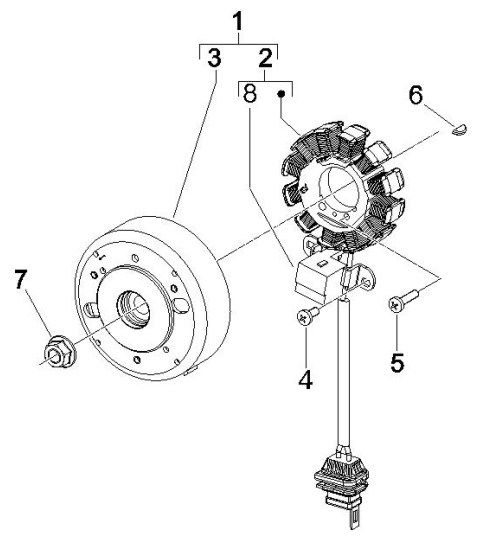 1.21 Magneto dobíjení - Gilera Runner 50 PureJet Race CH 2006 (ZAPC46200)