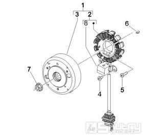 1.21 Magneto dobíjení - Gilera Runner 50 PureJet Race CH 2006 (ZAPC46200)