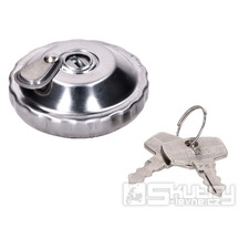 Víčko nádrže s bajonetovým uzávěrem 30mm chromované pro Puch Maxi, Tomos