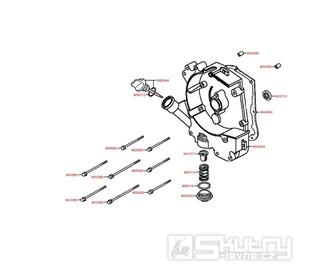 E04 Pravý kryt klikové skříně - Kymco DJ 50 S KG10B