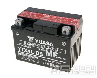 Baterie Yuasa YTX4L-BS DRY MF bezúdržbová