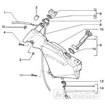 T32 Palivová nádrž - Gilera Runner Purejet 50 1998-2005 (ZAPC36100)