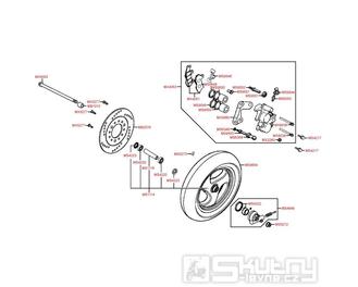 F07 Přední kolo a přední brzda - Kymco Vitality 50 4T