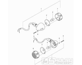 23 Přední blinkry - Hyosung GV 125M Aquila E3