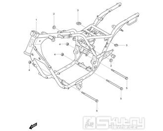 FIG27 Rám - Hyosung GV 125M C Aquila