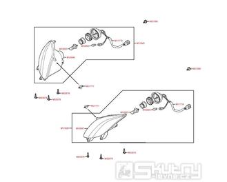 F01 Přední světlomety - Kymco MXU 50