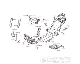 F21 Rám / uložení motoru - Kymco Grand Dink 50