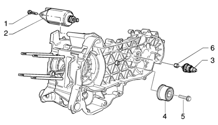 T14 Elektrický startér - Gilera Runner VXR 200 4T (ZAPM24300...)