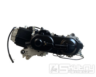 Motor 10 palců, dlouhá hřídel, 50 ccm, Euro4 4T AC, 139QMB 50 ccm se zadní bubnovou brzdou