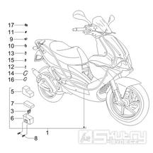 6.08 Elektroinstalace, pojistky - Gilera Runner 50 SP -SC- 2006 (ZAPC461000)