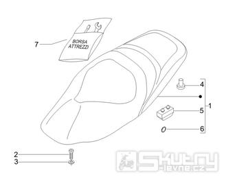 2.39 Sedadlo - Gilera Nexus 250 4T LC 2007 (ZAPM35300)