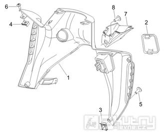 2.30 Předkolenní plast - Gilera Nexus 250 4T LC 2006 UK (ZAPM35300)