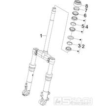 4.02 Přední kyvná vidlice, ložiska řízení - Gilera Runner 125 VX 4T Speciální série 2007 (ZAPM46300)