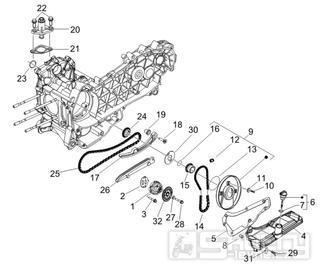 1.18 Olejové čerpadlo - Gilera Runner 125 "SC" VX 4T 2006 (ZAPM46300)