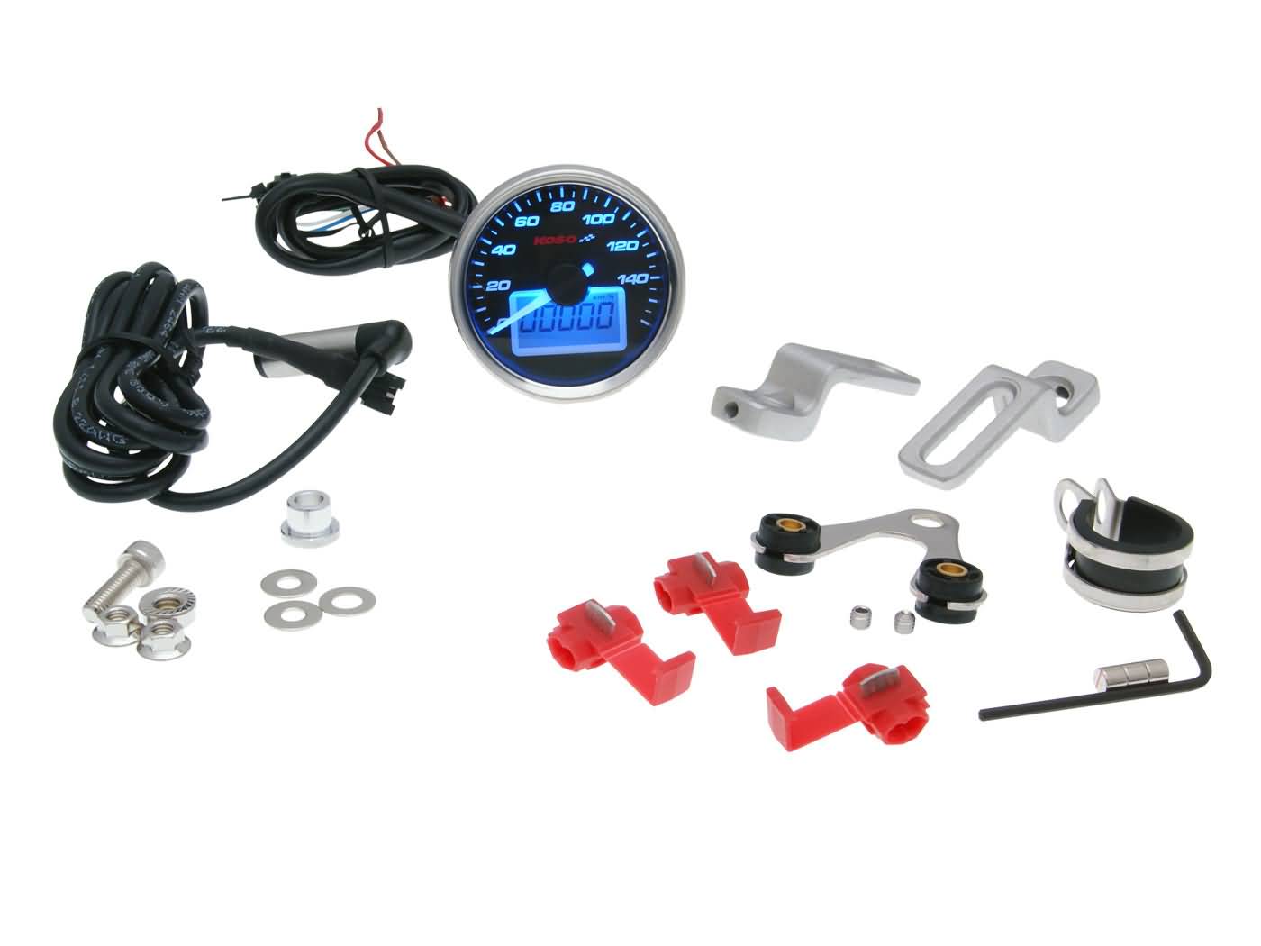 Tachometr Koso D55 GP Style do 160km/h s homologací