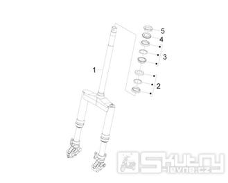 4.02 Kyvná vidilce, ložiska řízení - Gilera Stalker 50 2T 2008-2011 (ZAPC40100, ZAPC40101)