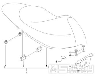 2.39 Sedadlo - Gilera Runner 50 SP 2005-2006 (ZAPC46100)