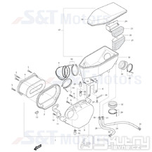 12 Vzduchový filtr - Hyosung ST 700i