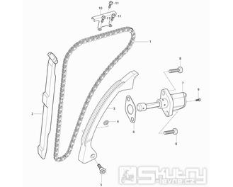 09 Rozvodový řetěz - Hyosung GT 650i R