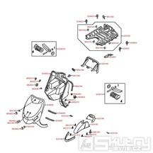 F05 Přední kapotáž / podlaha - Kymco DJ 50