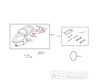 F09 Sedačka a nářadí - Kymco Downtown 125i