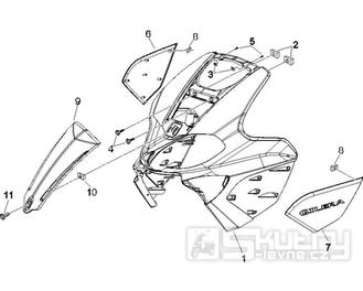 2.26 Přední plast, kapotáž - Gilera Runner 200 VXR 4T LC Race 2005-2006 (ZAPM46200)