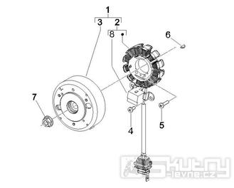 1.21 Magneto dobíjení - Gilera Runner 50 PureJet 2005-2006 UK (ZAPC46200)