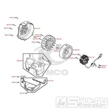 E08 Magneto dobíjení - Kymco DJ 125 S KN25GA