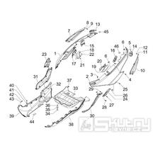 2.32 Boční plasty kapotáže - Gilera Fuoco 500ccm 4T-4V ie E3 LT od 2013 (ZAPM83100...)