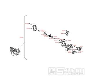 E11 Škrtící klapka kompletní - Kymco Maxxer 450i