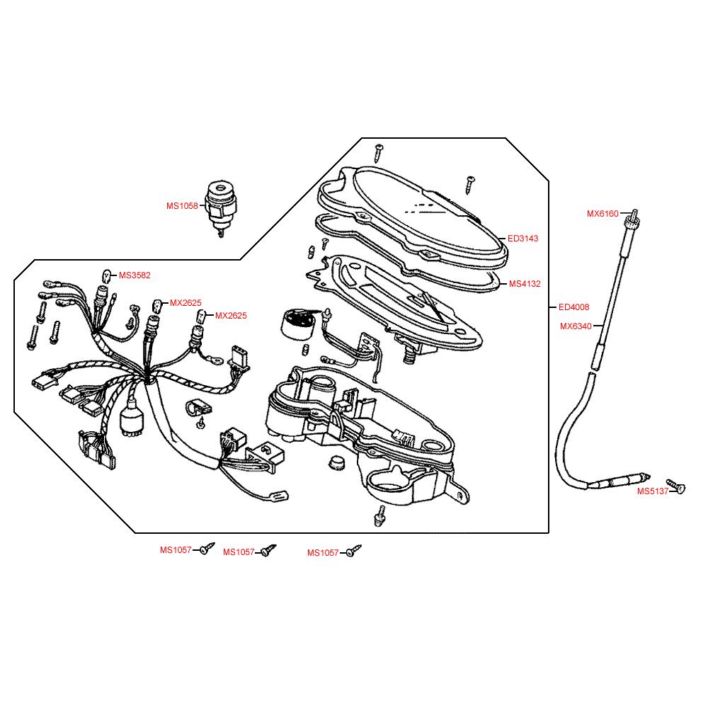 F02 Tachometr - Kymco DJ 50