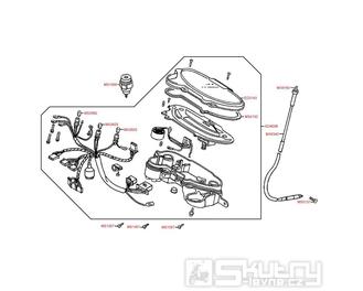 F02 Tachometr - Kymco DJ 50