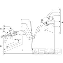 3.06 Řidítka, gripy - Gilera Stalker 50 2T 2007-2008 (ZAPC40100)