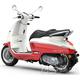Peugeot Django Standard 125i Euro5+ s prodlouženou zárukou na 4 roky - barva Dragon Red/Milky White