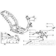 T20 Rám, hlavní stojan - Gilera Runner 50 SP do roku 2005 (ZAPC36200...)