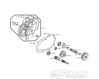 E08 Převodovka - Kymco People S 50