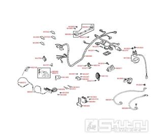 F19 Elektroinstalace / Sada zámků - Kymco NEWSento 50i SE10BC