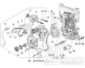 1.23 Kryt magneta dobíjení - Gilera Runner 200 VXR 4T LC 2006 (ZAPM46400)