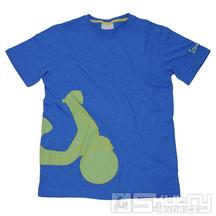 Pánské tričko Vespa Shape, modré - velikost S