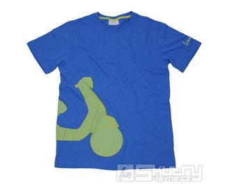 Pánské tričko Vespa Shape, modré - velikost M