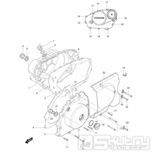 FIG05 Kryt motoru - Hyosung GV 125M C Aquila