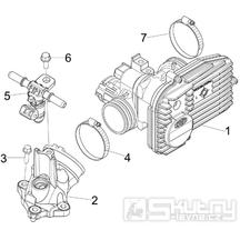 1.36 Škrtící klapka, vstřikovač - Gilera Nexus 300ie 4T LC 2009-2011 (ZAPM35600)