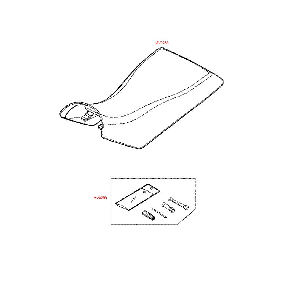 F09 Sedačka a nářadí - Kymco MXer 150