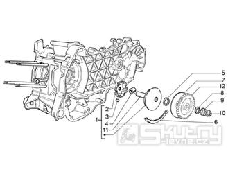 T13 Variátor, řemen variátoru - Gilera Runner VX 125 4T (ZAPM24100, ZAPM24000)