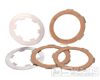 Sada spojkových lamel Polini z korku pro Vespa PK 50, 125 FL, XL, Piaggio APE 50 TL5, TL6