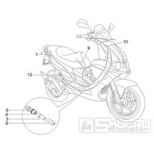 5.03 Plynové lanko, rozdělovač - Gilera Runner 50 PureJet 2005-2006 (ZAPC46200)