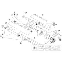 4.01 Uložení motoru - Gilera Runner 200 ST 4T LC 2008-2011 (ZAPM46401)