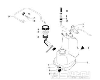Palivová nádrž - Malaguti Spider Max RS 500 Euro 3