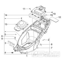 2.34 Podsedlový prostor pro přilbu - Gilera Runner 50 SP -SC- 2006 (ZAPC461000)